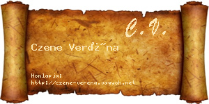 Czene Veréna névjegykártya